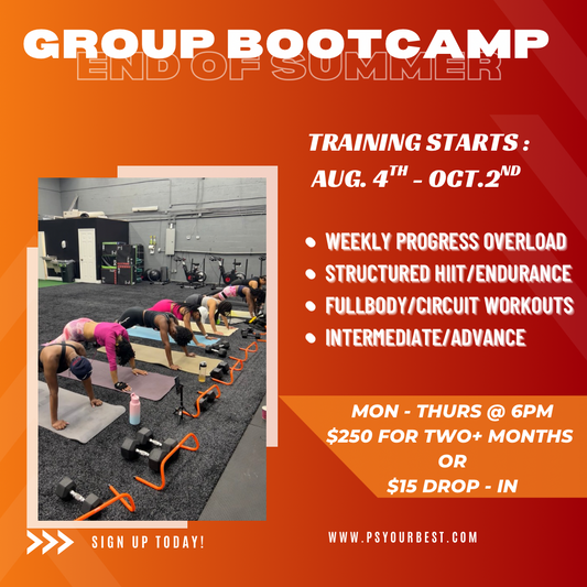 6PM “END OF SUMMER BOOTCAMP”